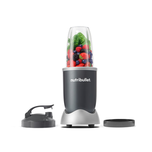 nutribullet Pro Personal Blender, Shakes, Smoothies, Food Prep, and Frozen Blending, 32 Ounce Cup, 24 Ounce Cup, Flip-top Travel Lid, 900 Watt, Matte Black, NB9-0901AK