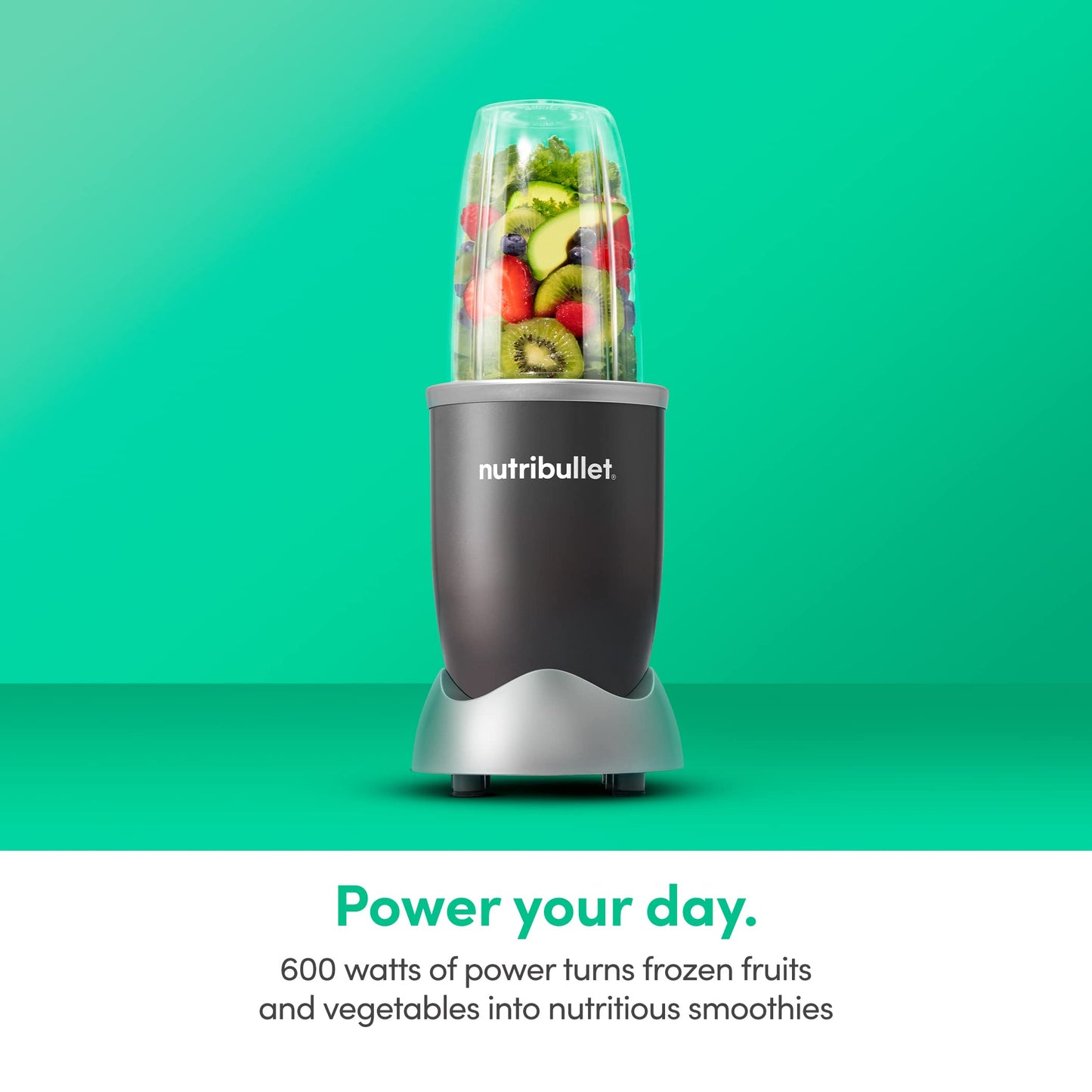 nutribullet Pro Personal Blender, Shakes, Smoothies, Food Prep, and Frozen Blending, 32 Ounce Cup, 24 Ounce Cup, Flip-top Travel Lid, 900 Watt, Matte Black, NB9-0901AK
