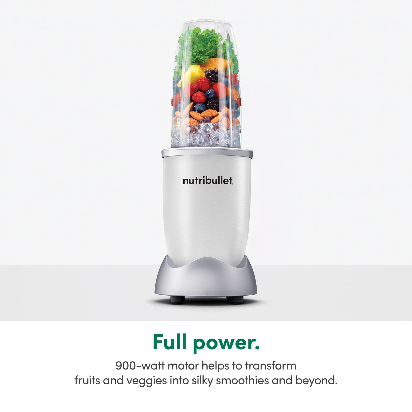 nutribullet Pro Personal Blender, Shakes, Smoothies, Food Prep, and Frozen Blending, 32 Ounce Cup, 24 Ounce Cup, Flip-top Travel Lid, 900 Watt, Matte Black, NB9-0901AK