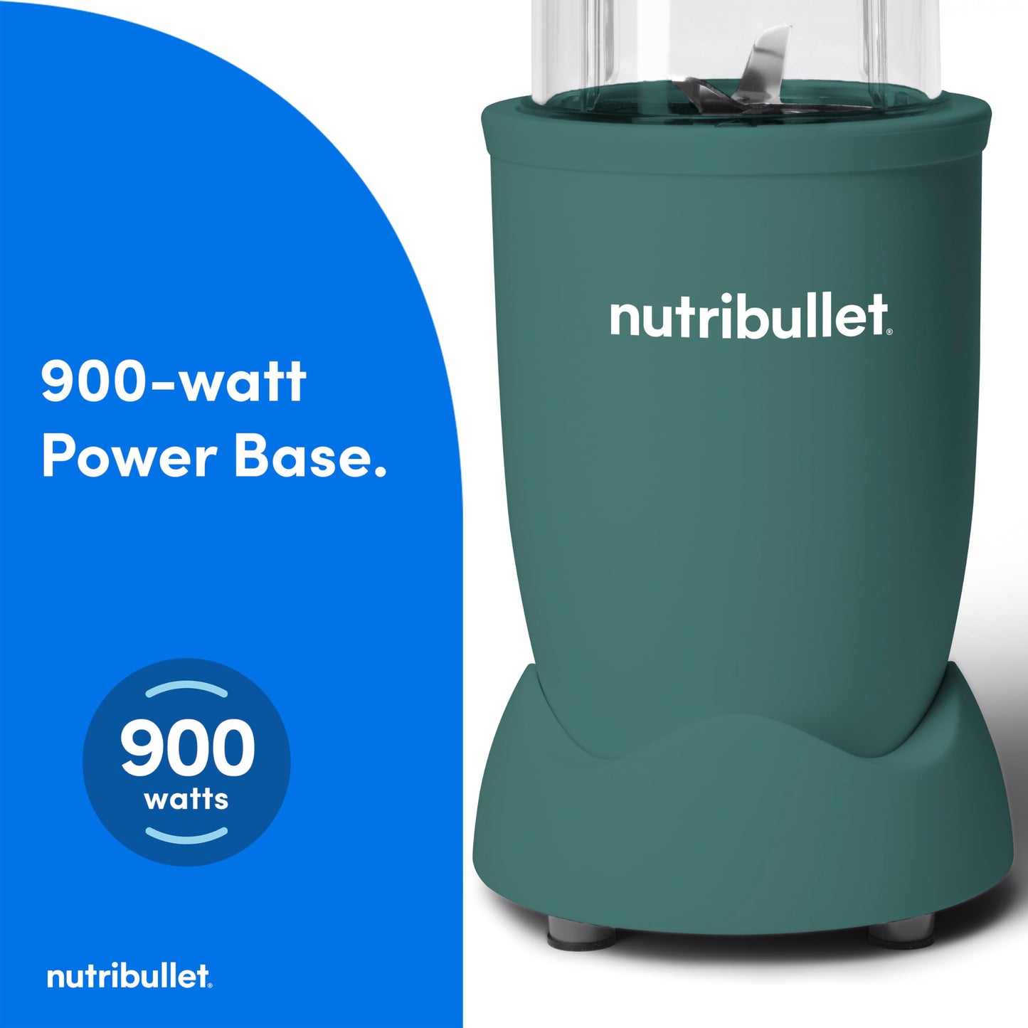 nutribullet Pro Personal Blender, Shakes, Smoothies, Food Prep, and Frozen Blending, 32 Ounce Cup, 24 Ounce Cup, Flip-top Travel Lid, 900 Watt, Matte Black, NB9-0901AK