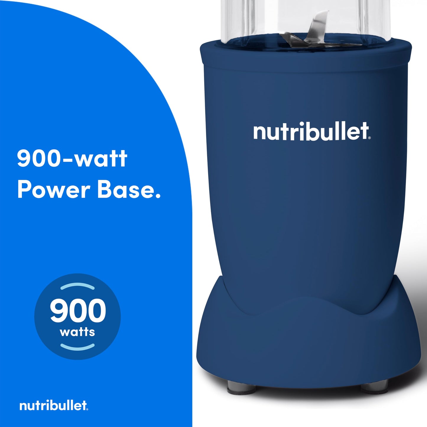 nutribullet Pro Personal Blender, Shakes, Smoothies, Food Prep, and Frozen Blending, 32 Ounce Cup, 24 Ounce Cup, Flip-top Travel Lid, 900 Watt, Matte Black, NB9-0901AK