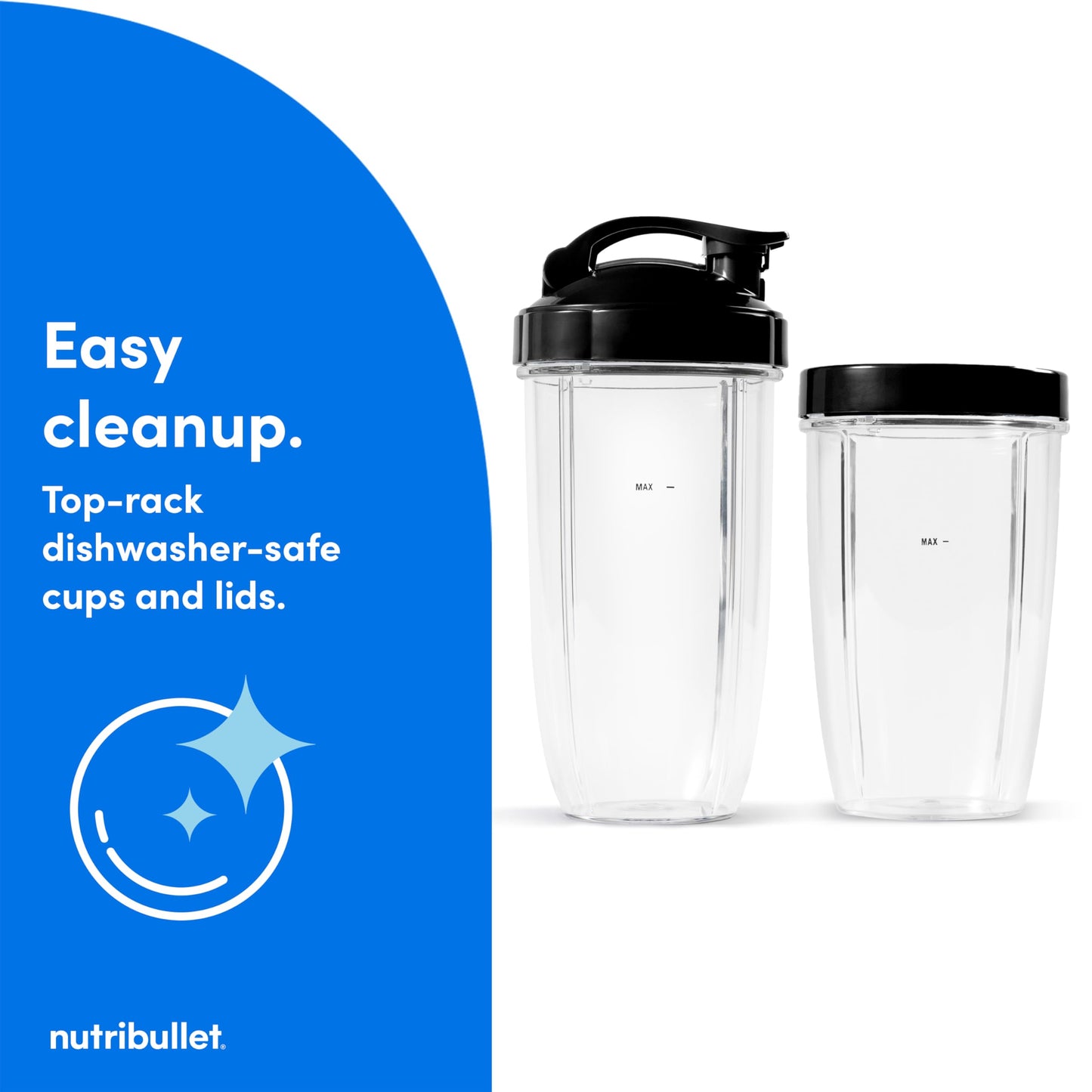 nutribullet Pro Personal Blender, Shakes, Smoothies, Food Prep, and Frozen Blending, 32 Ounce Cup, 24 Ounce Cup, Flip-top Travel Lid, 900 Watt, Matte Black, NB9-0901AK