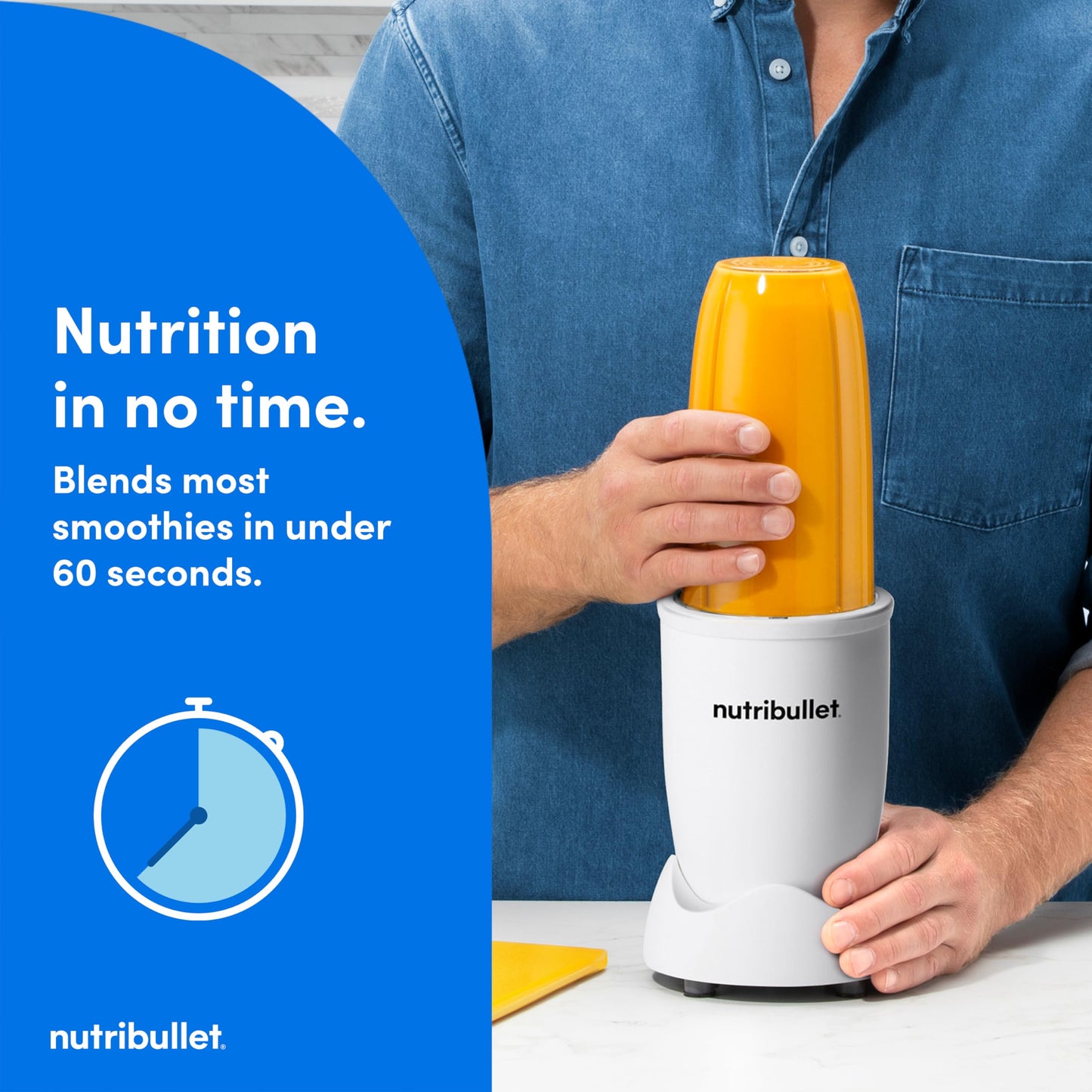 nutribullet Pro Personal Blender, Shakes, Smoothies, Food Prep, and Frozen Blending, 32 Ounce Cup, 24 Ounce Cup, Flip-top Travel Lid, 900 Watt, Matte Black, NB9-0901AK