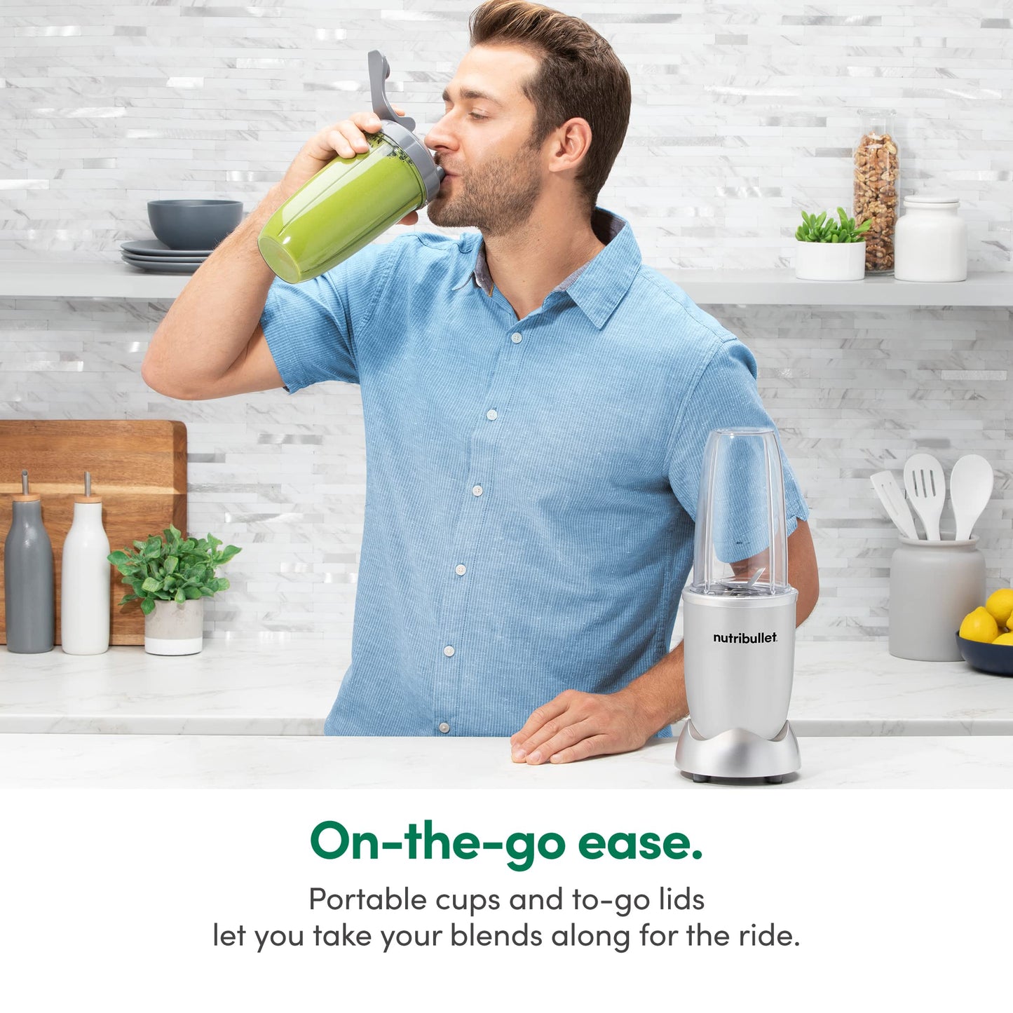 nutribullet Pro Personal Blender, Shakes, Smoothies, Food Prep, and Frozen Blending, 32 Ounce Cup, 24 Ounce Cup, Flip-top Travel Lid, 900 Watt, Matte Black, NB9-0901AK